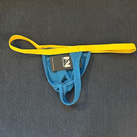 N2N Blue and Yellow Thong | Large | NWT - Picture 3 of 5